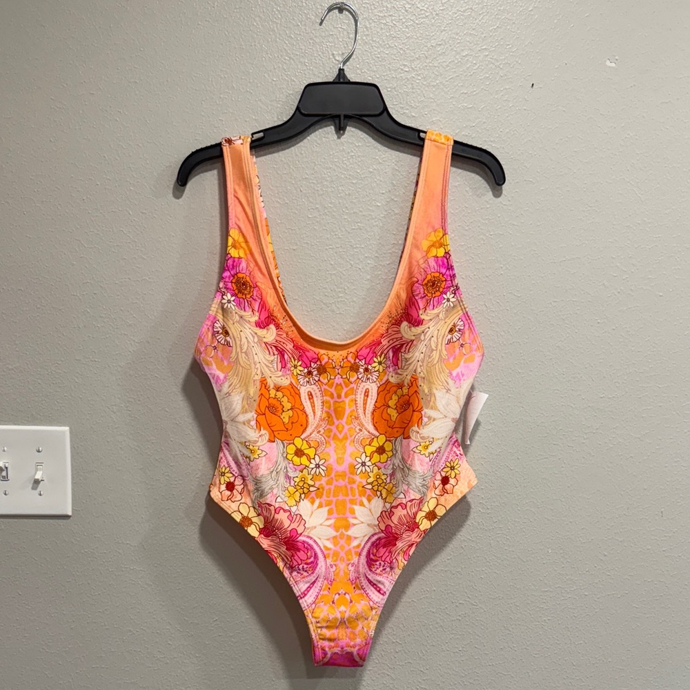 River Island Vibrant Floral One Piece Swimsuit